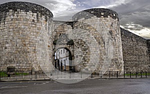 Roman walls of Lugo. World Heritage Site. Galicia, northwest of Spain photo