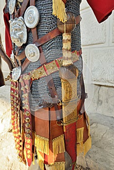 Roman warrior iron armor