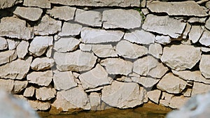 Roman well wall detail in Rajcice near Split