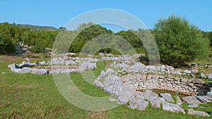 Roman wells detail in Rajcice near Split