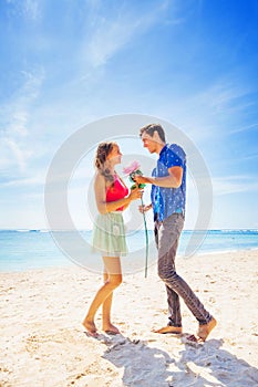 Romance on a beach