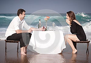 Romance Engagement Couple Love Beach Ocean Lovers Relationship