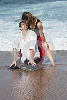 Romance Engagement Couple Love Beach Ocean Lovers Relationship