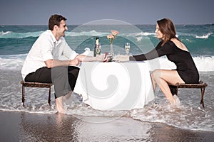 Romance Engagement Couple Love Beach Ocean Lovers Relationship