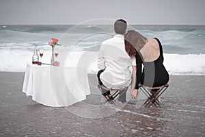 Romance Engagement Couple Love Beach Ocean Lovers Relationship