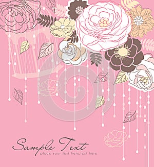 Romance flower background