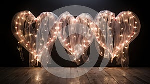 romance wedding heart background