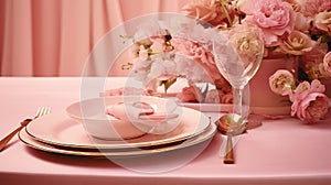 romance wedding pink background