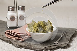 Romanesco Brecol in preparation to be cooked photo