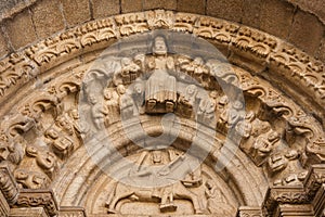 Romanesque Archivolts and tympanum photo