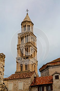Romanesque Tower at Diocletian Palace photo
