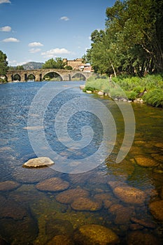 Romanesque bridge in Avila, Spain