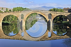 Romanesque bridge At Puente la Reina