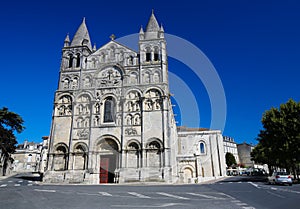 Romanesque Cathedral of Angouleme, France.