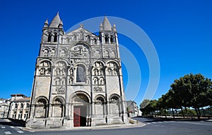 Romanesque Cathedral of Angouleme, France. photo
