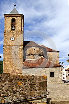Romanesque cathedral church in Hecho Aragon photo