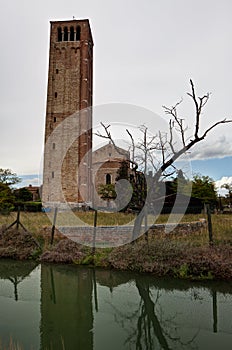 Campanile tower Cathedral Santa Maria Assunta, Torcello, Italy