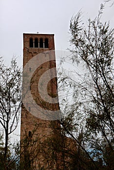 Campanile tower Cathedral Santa Maria Assunta, Torcello, Italy