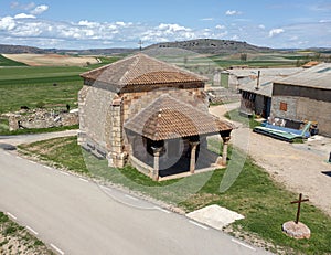 Romanesque chapel of La Soledad Palazuelos Spain photo