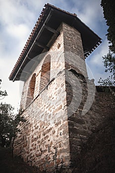Romanesque church bell tower, Zuazo de Kuartango, Kuanrtango photo