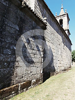 Romanesque church called Rebordans. In Galicia Northwest Spain.