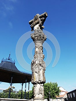 Romanesque church called Rebordans. In Galicia Northwest Spain.