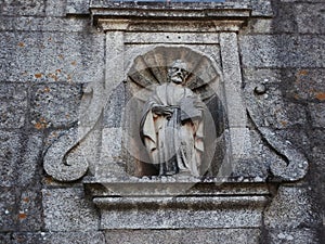 Romanesque church called Rebordans. In Galicia Northwest Spain.