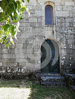 Romanesque church called Rebordans. In Galicia Northwest Spain.