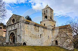 Romanesque church in Camprodon, Spain photo