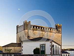 Romanesque church and castle of Portomarin photo