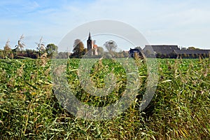 The Romanesque church of Eenum in the province of Groningen