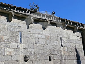 Romanesque church and its mural paintings. In Galicia Northwest Spain