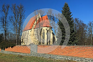 Romanesque church in Milevsko