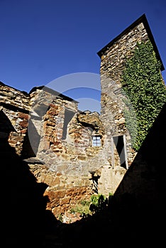 Romanesque church in Monastery of San Clodio, Lugo province, Spa