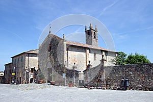 Romanesque church in Monteriggioni.