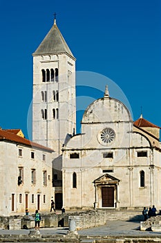 The romanesque church in old town of Zadar.