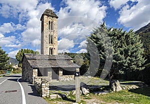 Romanesque church Sant Miquel dÃ¯Â¿Â½Engolasters, Andorra