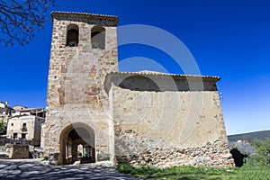 Romanesque Church of the Savior in the town of Carabias. Guadalajara, Spain.