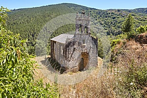 Romanesque church in Spain. San Xoan Cova. Ribeira sacra. Galicia photo