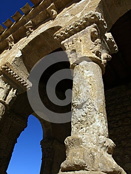 Romanesque column photo