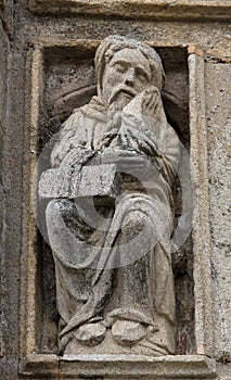 Romanesque old man in Holy Portal