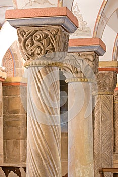Romanesque pillars, 12th century photo