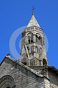 Romanesque Saint-LÃ©onard aisled Church, France