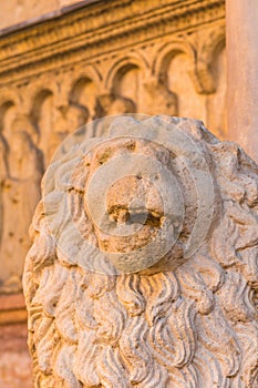 Romanesque Lion statue