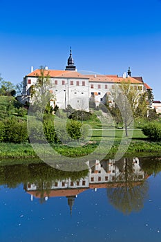 Romanesque St. Procopius basilica and monastery, jewish town Trebic UNESCO, the oldest Middle ages settlement of jew community in