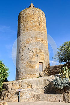 Romanesque tower in Pals, Spain