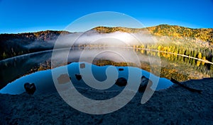 Romania beautiful landscape Saint Ana volcanic lake