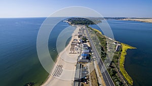 Romania - Black Sea and Techirghiol Lake view in Eforie