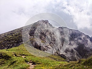 Romania, Bucegi Mountains, Bucsoiu Peak photo