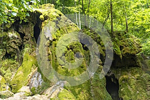 Romania, Caras-Severin county, Cheile Nerei, Beusnita Waterfall in National Park